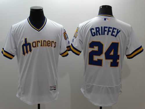 Seattle Mariners #24 Ken Griffey White 2016 Flexbase Authentic Collection Cooperstown Stitched Jersey,We sell and wholesale Seattle Mariners #24 Ken Griffey White 2016 Flexbase Authentic Collection Cooperstown Stitched Jersey on line form chian!